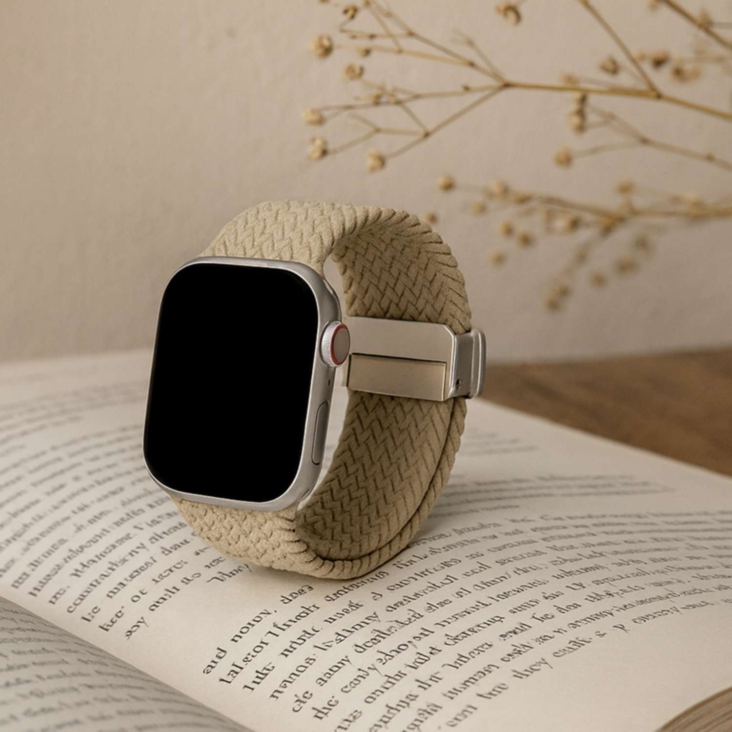 Apple Watch strap Zyra - nylon - beige