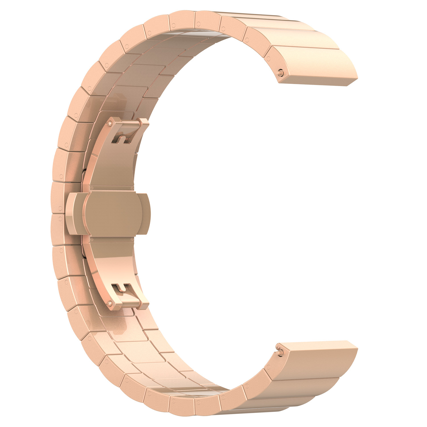 Garmin Vivoactive / Vivomove Steel Link Strap - Rose Gold