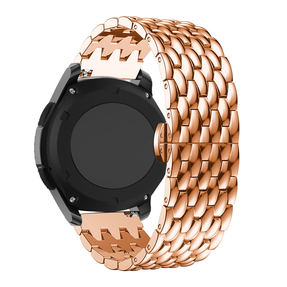 Garmin Vivoactive Dragon Steel Link Strap - Rose Gold