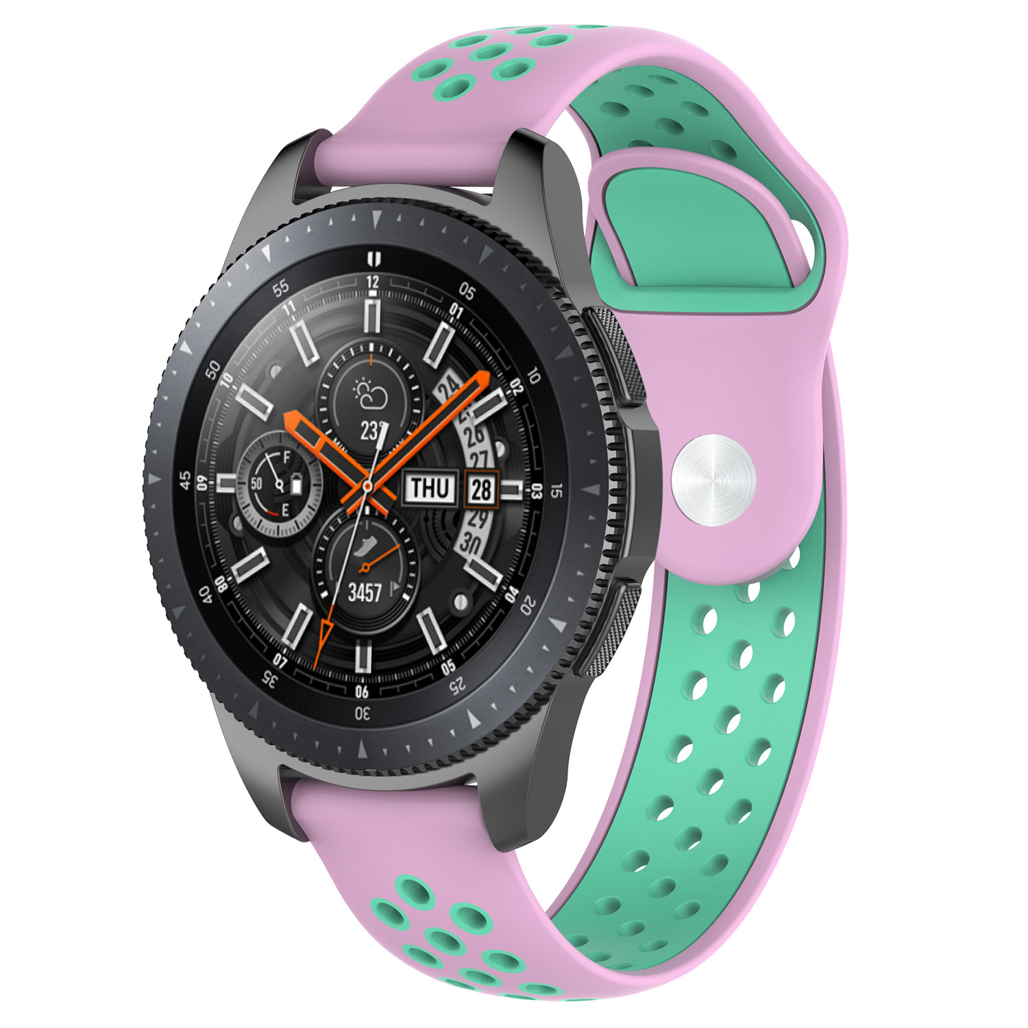 Huawei Watch Gt Double Sport Strap - Pink Teal