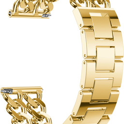 Samsung Galaxy Watch Cowboy Steel Link Strap - Gold