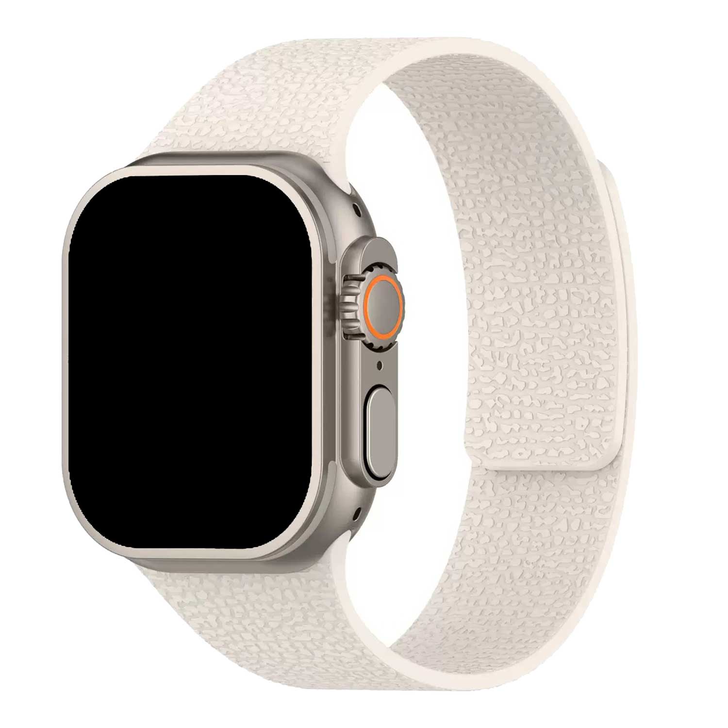 Apple Watch strap Lunari - silicone - starlight