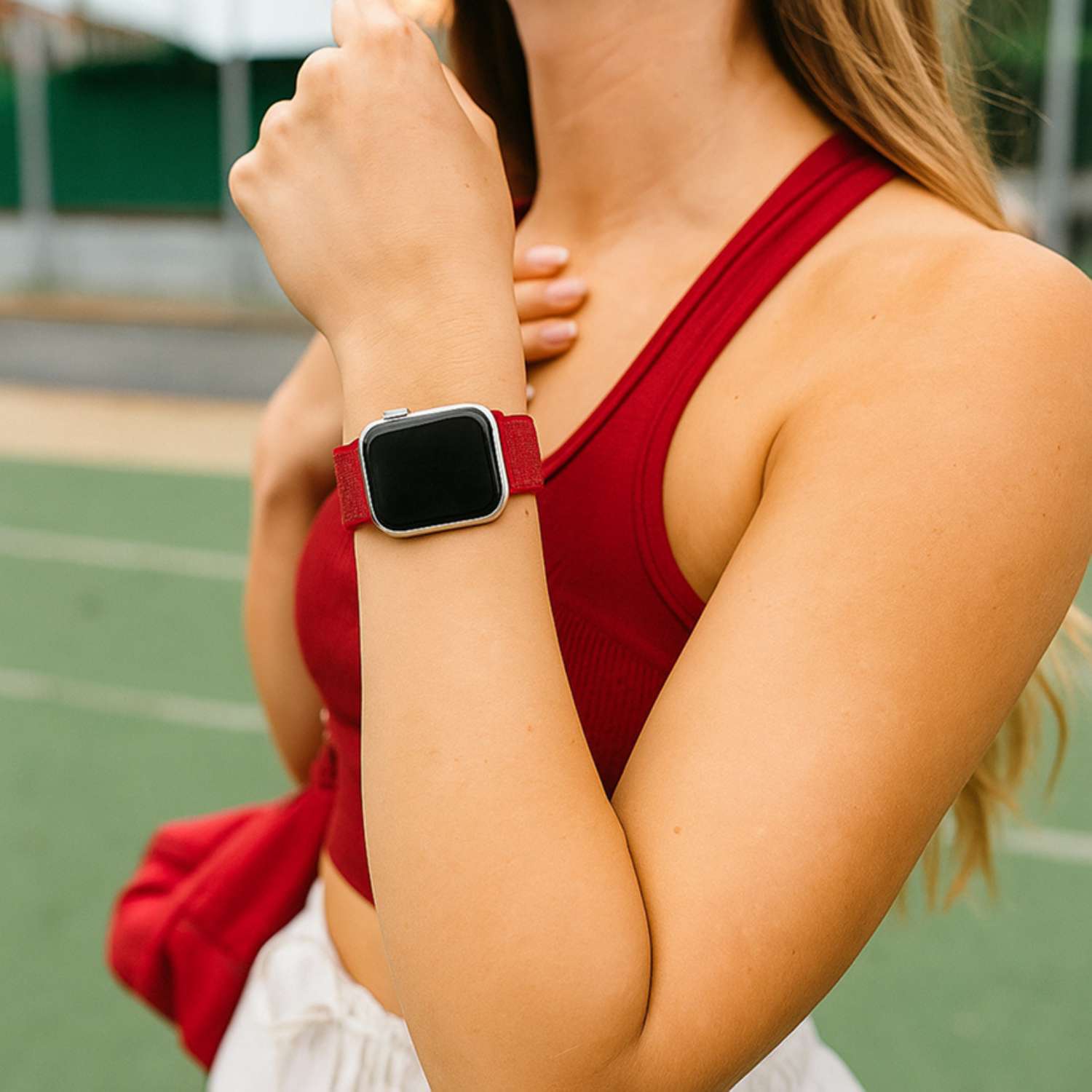 Apple Watch Nylon Sport Loop Strap - Red