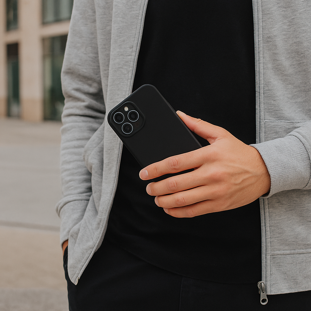 iPhone 13 case Coloree - silicone - black