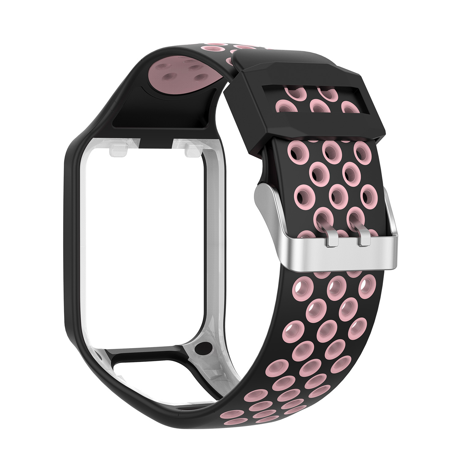 Tomtom Runner / Spark / Adventure Double Sport Strap - Black Pink