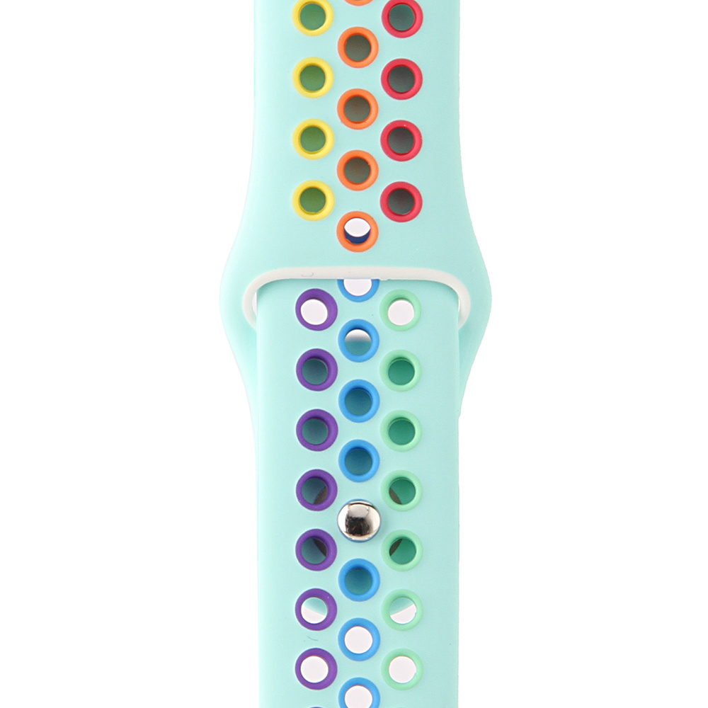 Apple Watch Double Sport Strap - Colourful Light Blue