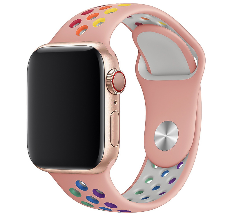 Apple Watch Double Sport Strap - Colourful Pink Apple Watch Double Sport Strap - Colourful Pink