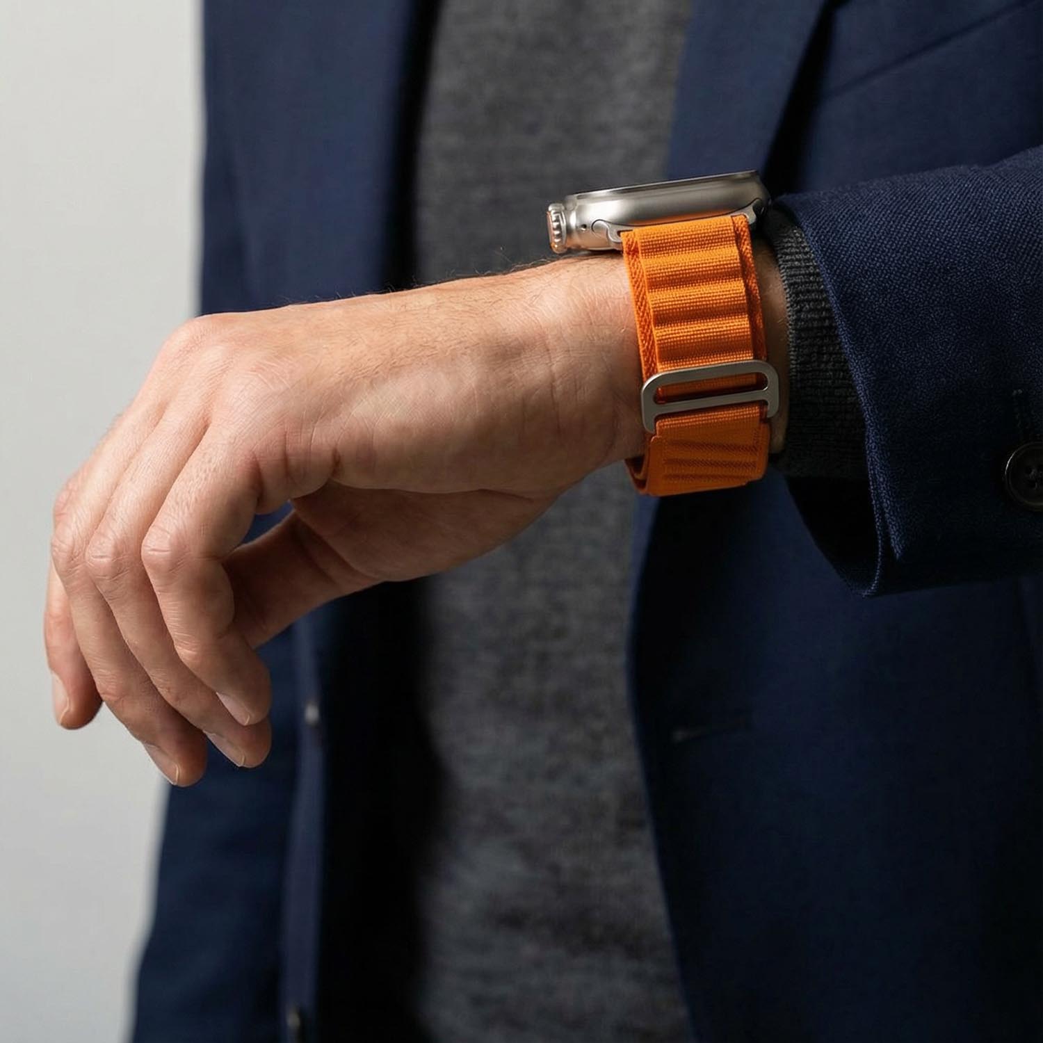 Apple Watch bandje Averro - nylon - orange