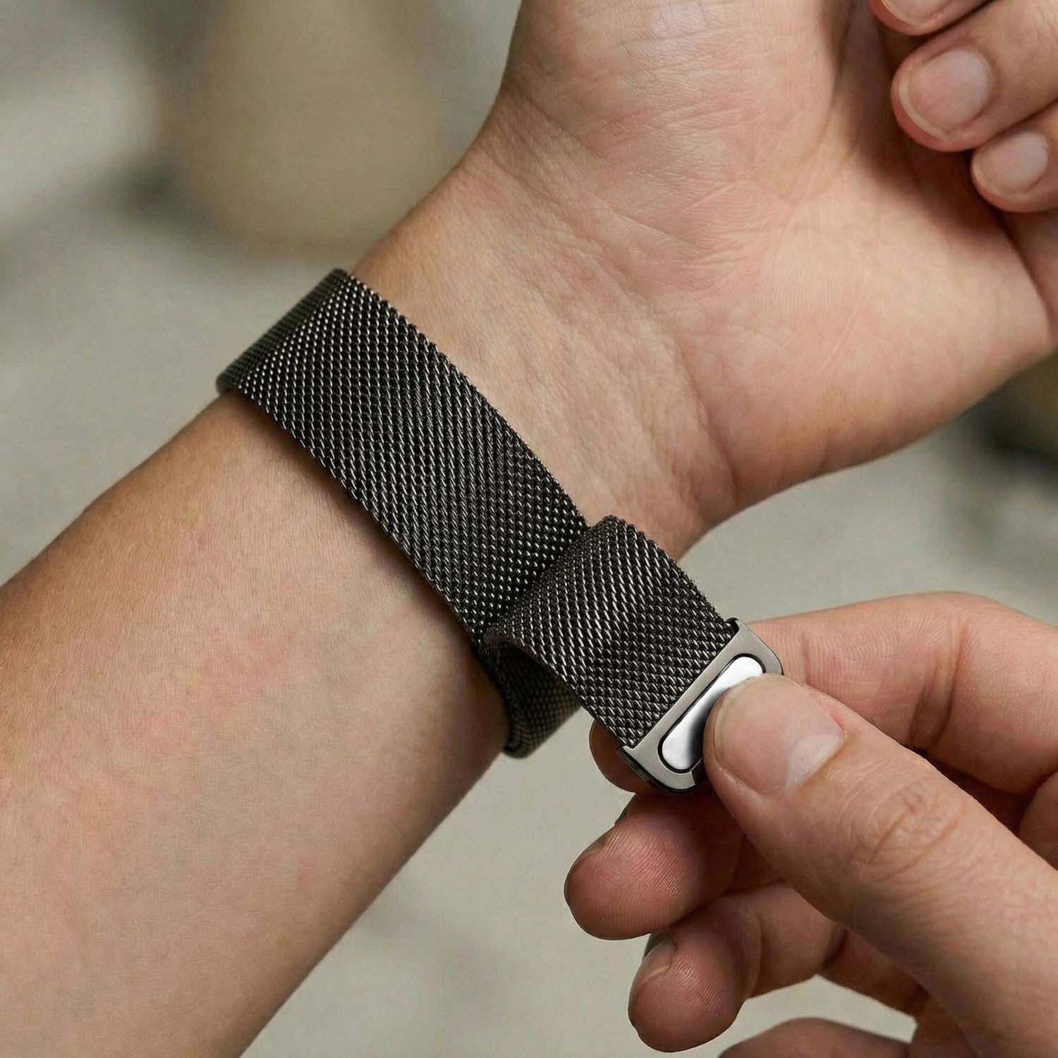 Apple Watch strap Fiore - milanese - slate