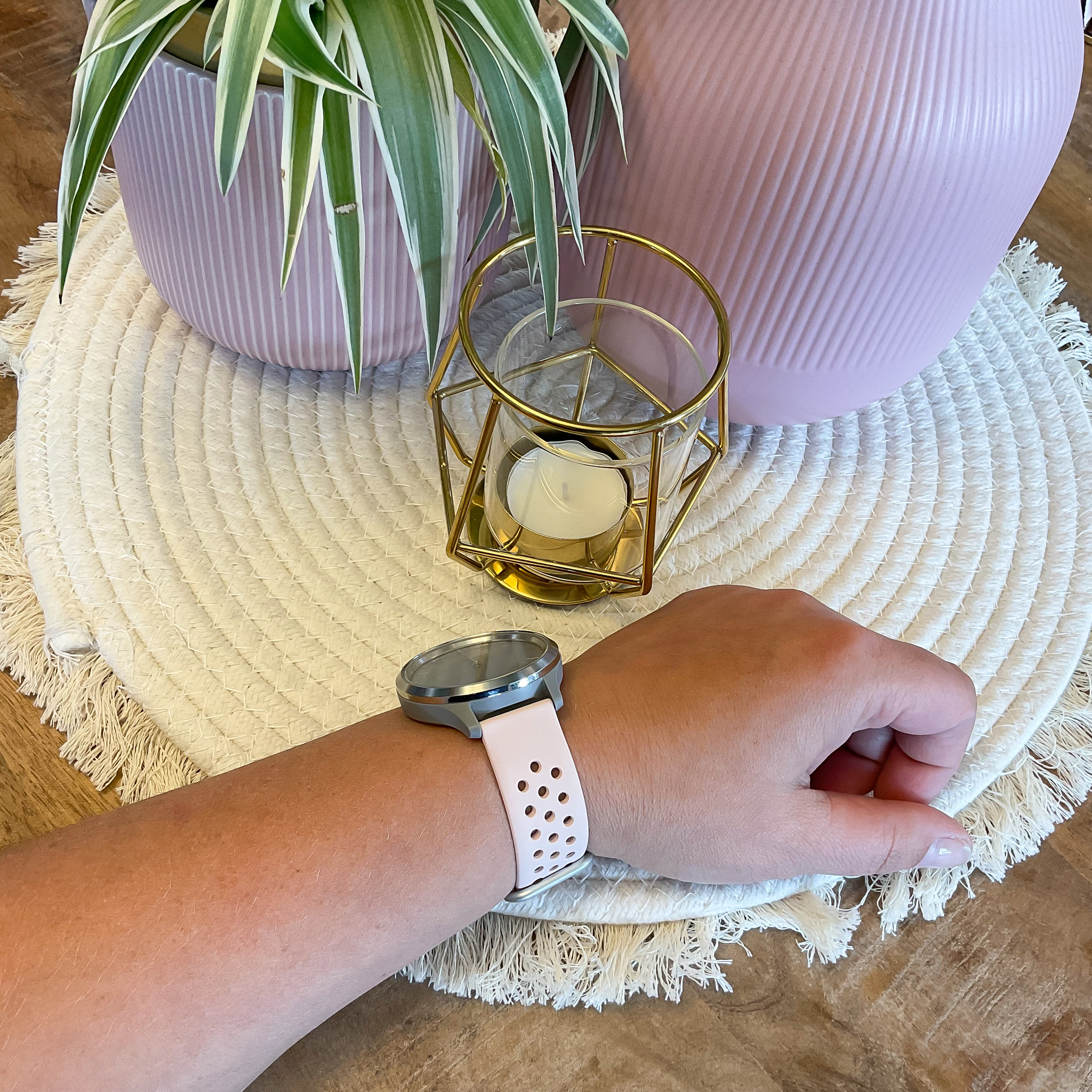 Garmin Vivoactive / Vivomove Sport Double Buckle Strap - Pink