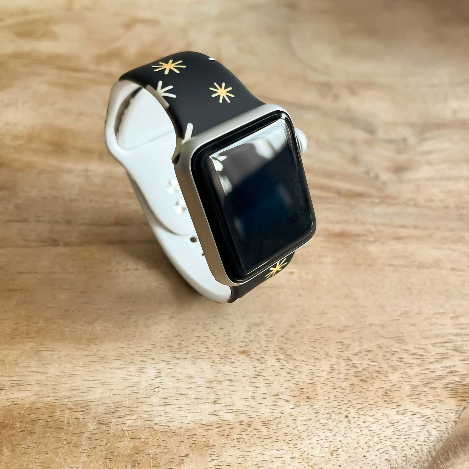 Apple Watch Print Sport Strap - Christmas Black