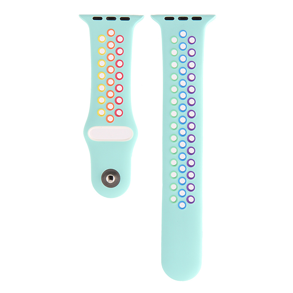 Apple Watch Double Sport Strap - Colourful Light Blue