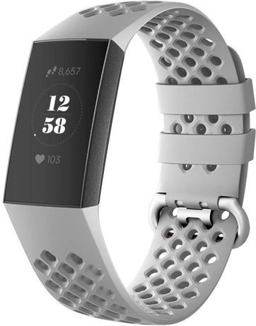 Fitbit Charge 3 &Amp; 4 Sport Point Strap - Grey