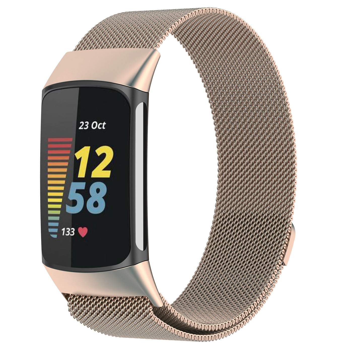 Fitbit Charge 5 Milanese Strap - Retro Gold