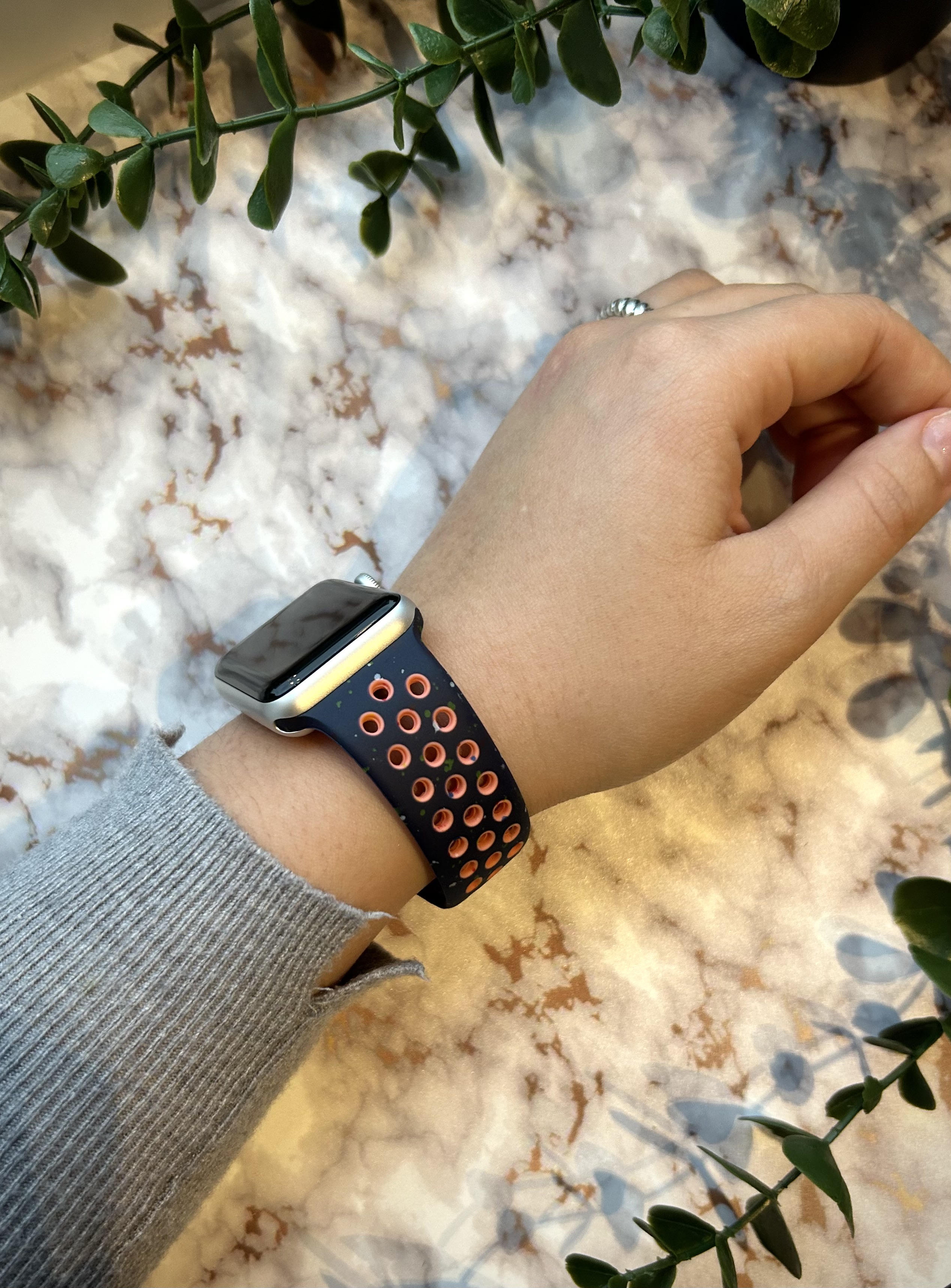 Apple Watch Double Sport Strap - Blue Flame