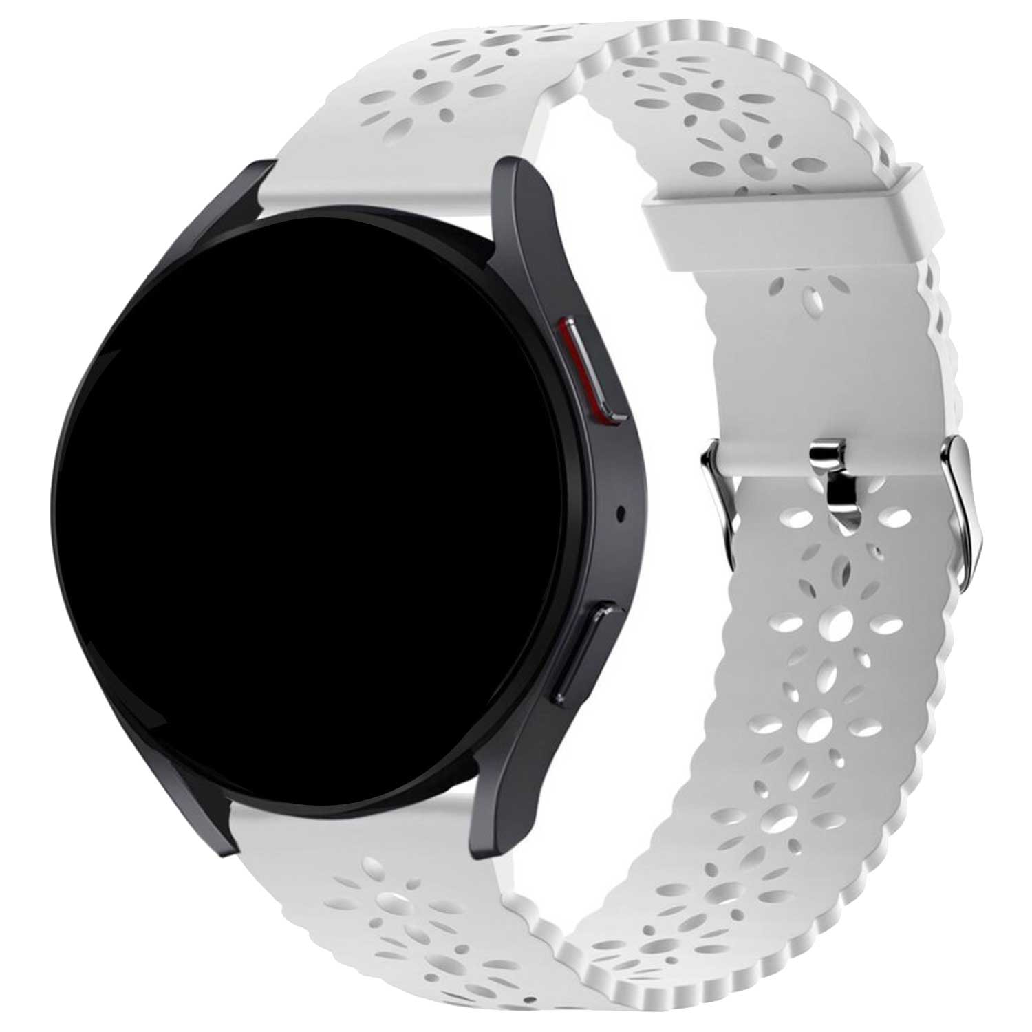 Samsung Galaxy Watch 7 Bright Silicone Strap - White