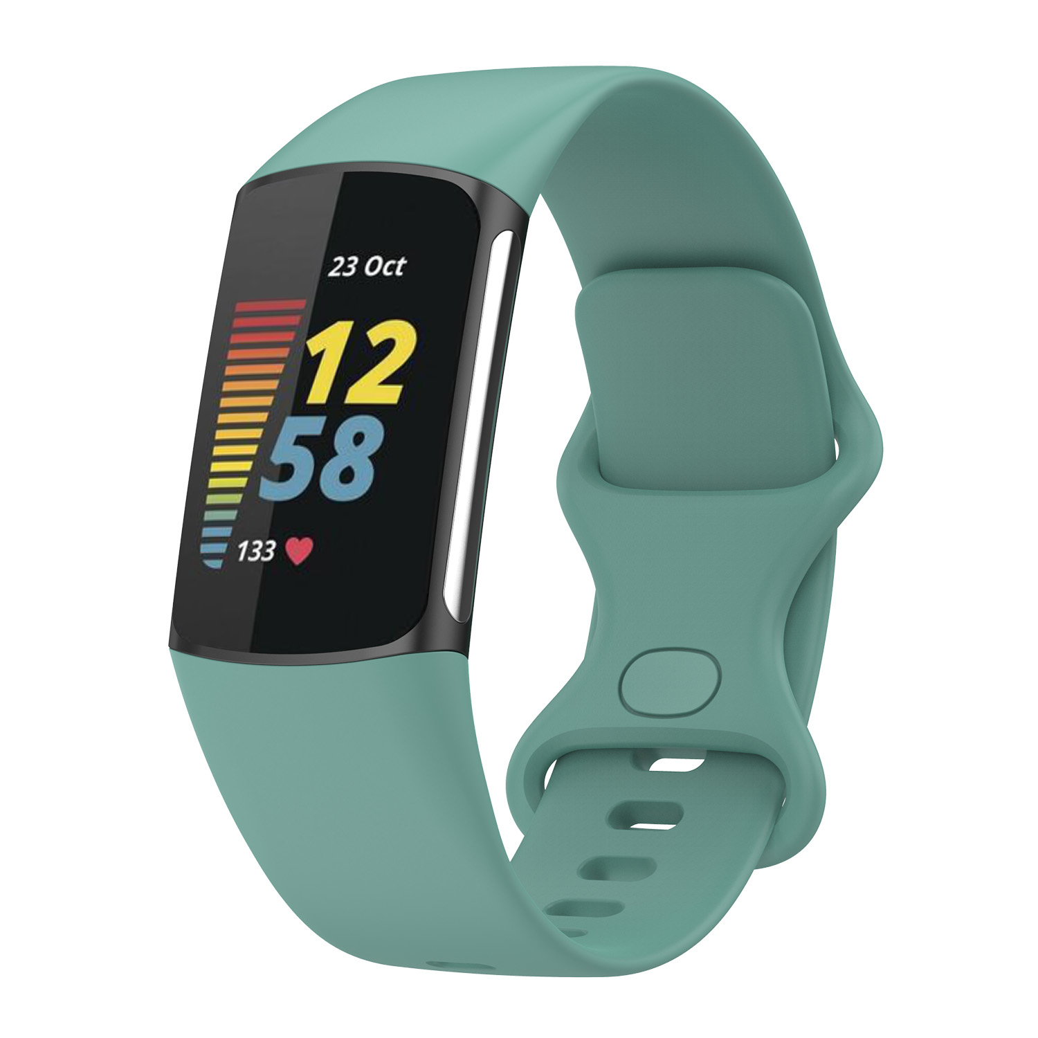 Fitbit Charge 5 Sport Strap - Pine Green