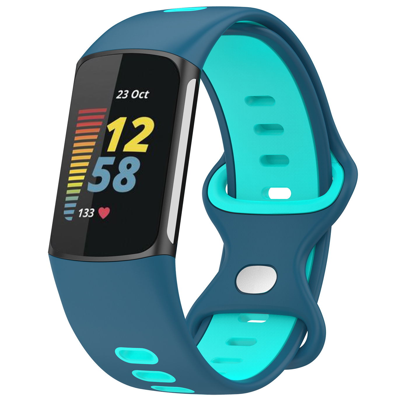 Fitbit Charge 5 Double Sport Strap - Blue Green