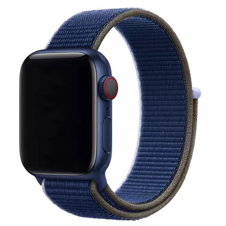 Apple Watch Nylon Sport Loop Strap - Dark Sea Blue