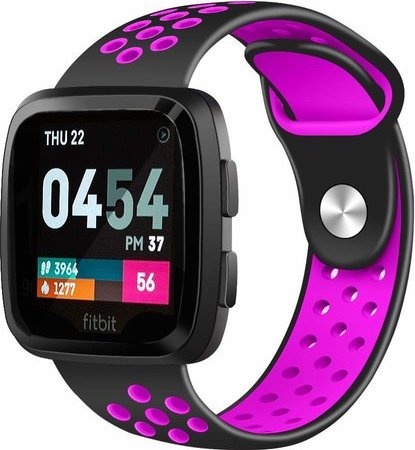 Fitbit Versa Double Sport Strap - Black Purple