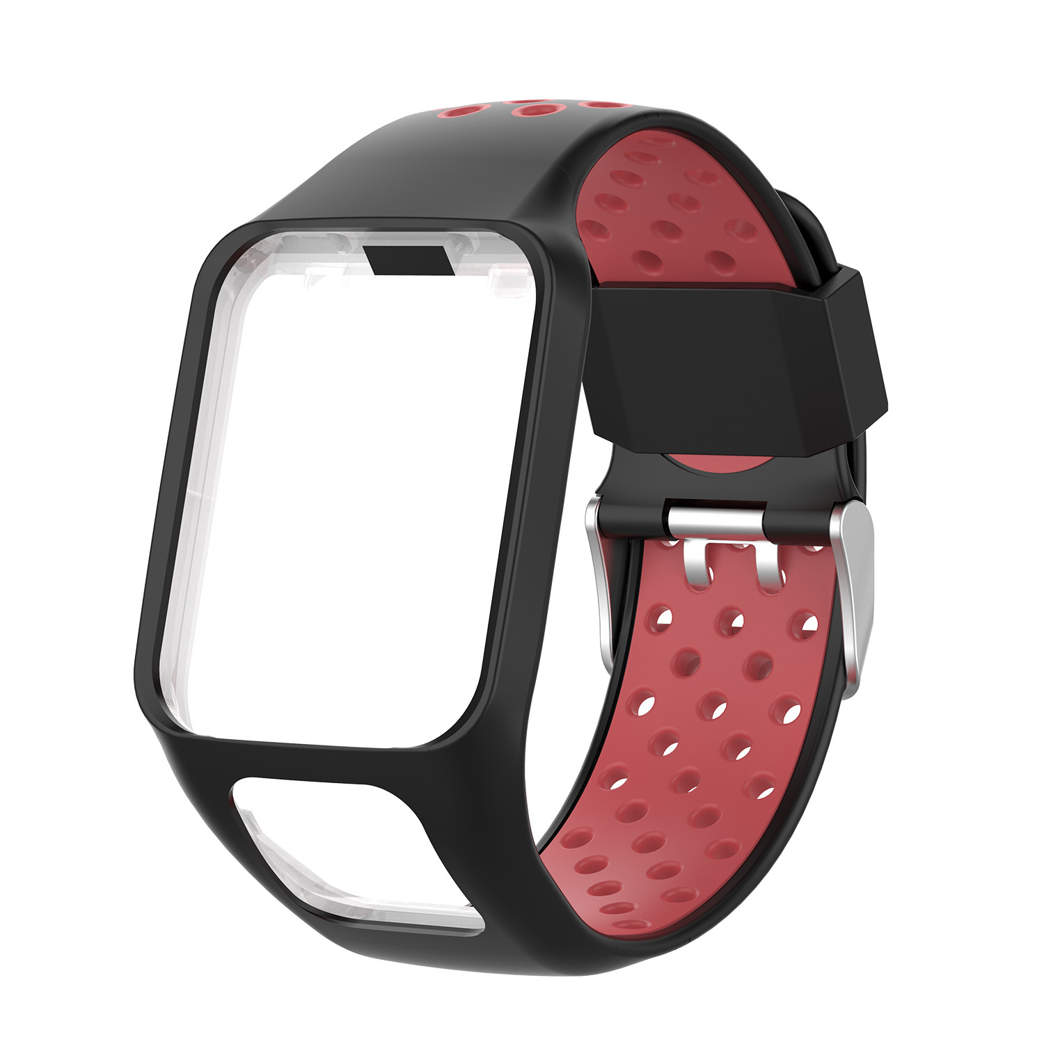 Tomtom Runner / Spark / Adventure Double Sport Strap - Black Red