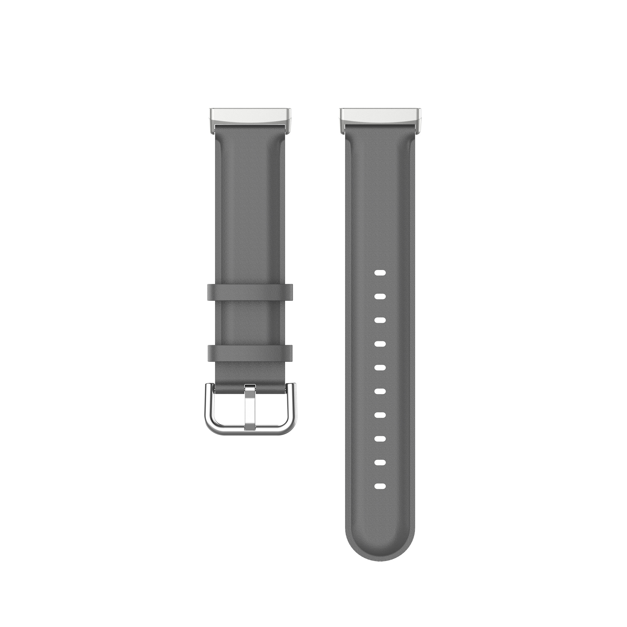 Fitbit Versa 3 / Sense Leather Strap - Grey