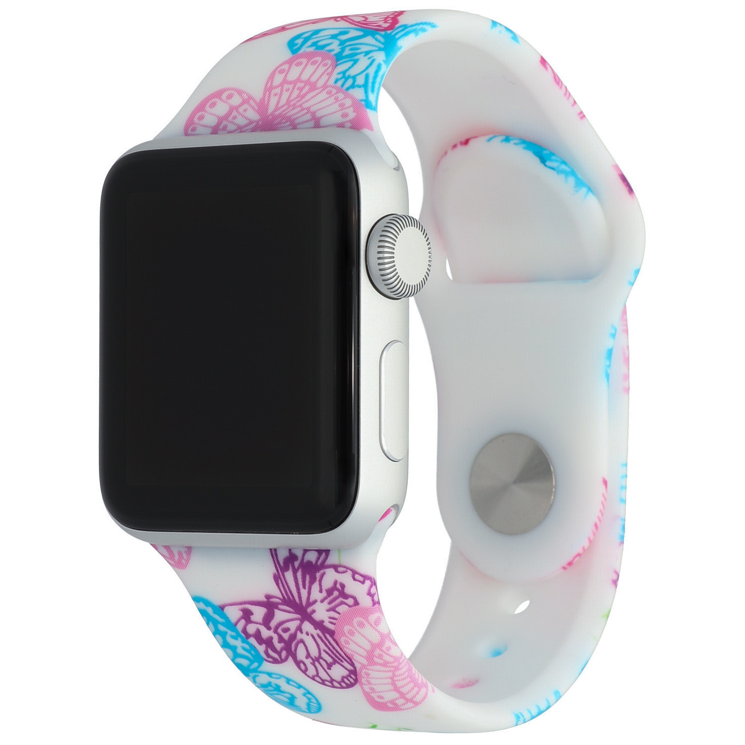 Apple Watch Print Sport Strap - Butterfly Pink