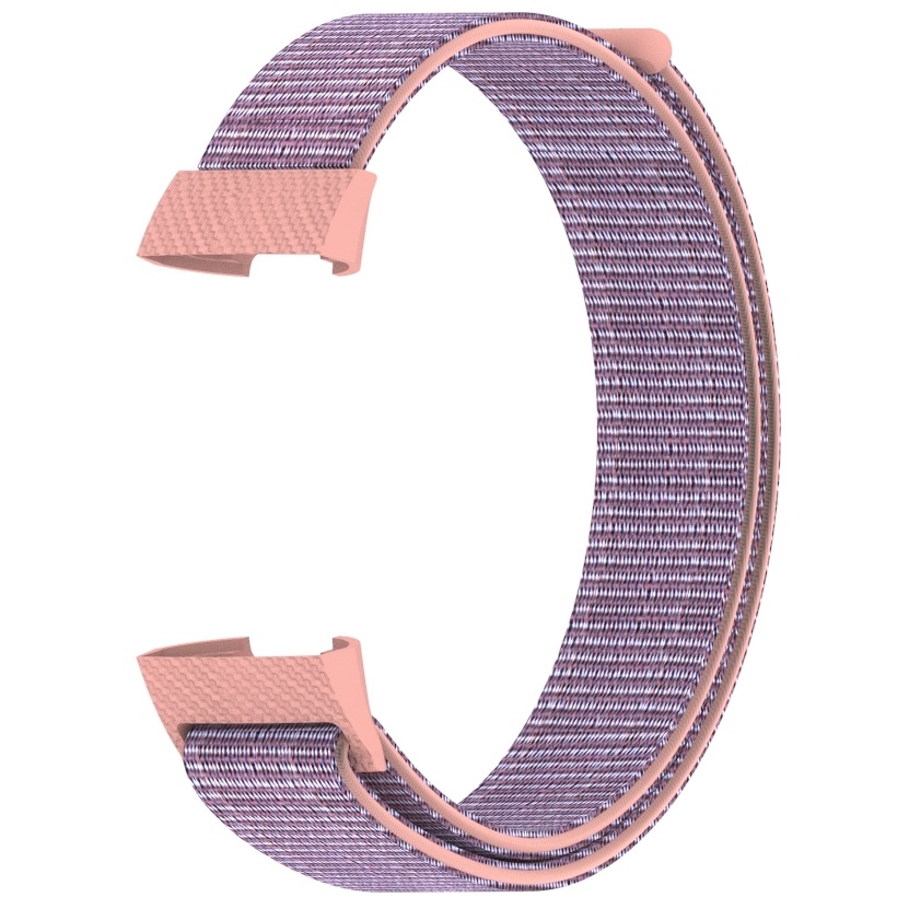 Fitbit Charge 3 &Amp; 4 Nylon Strap - Pink Sand