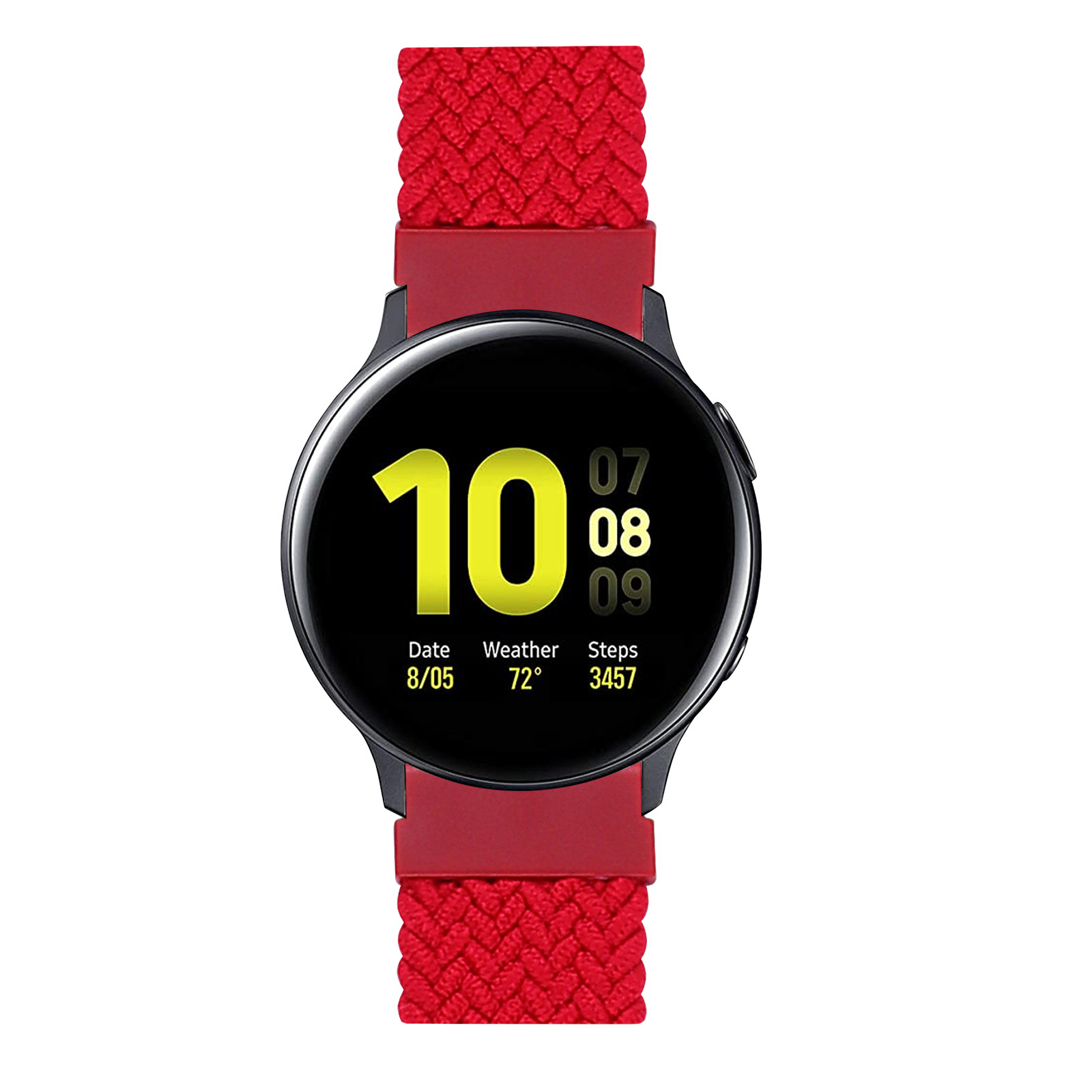 Samsung Galaxy Watch Nylon Braided Solo Strap - Red