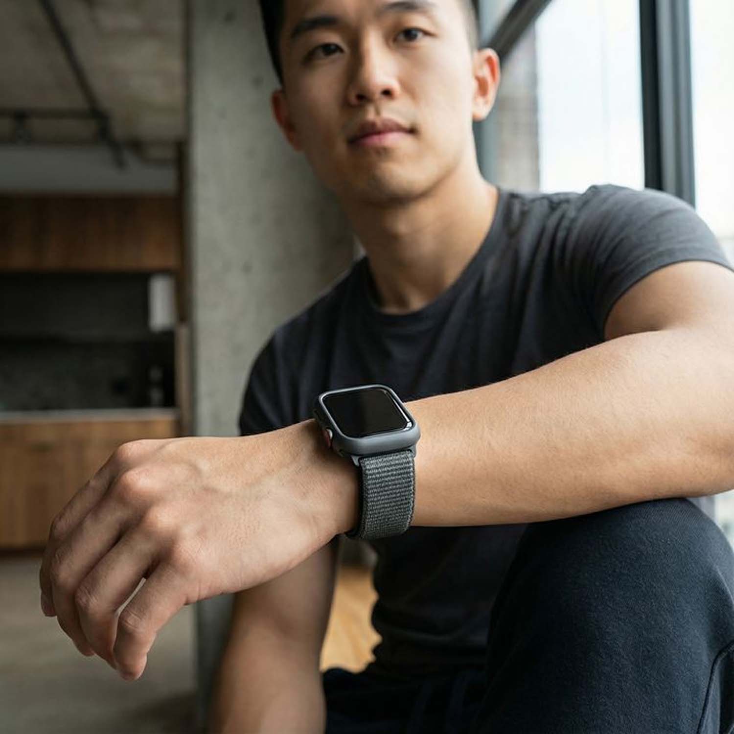 Apple Watch Nylon Sport Loop Strap - Storm Grey