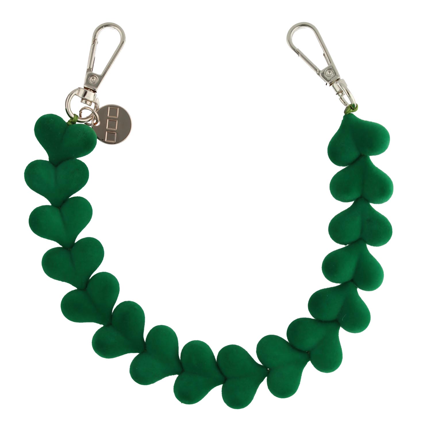 Telephone cord Fluwee - green - silver