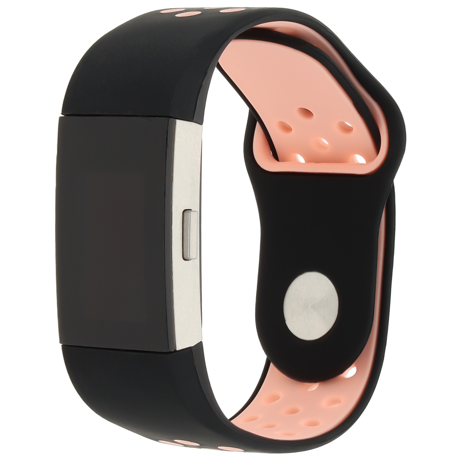 Fitbit Charge 2 Double Sport Strap - Black Pink