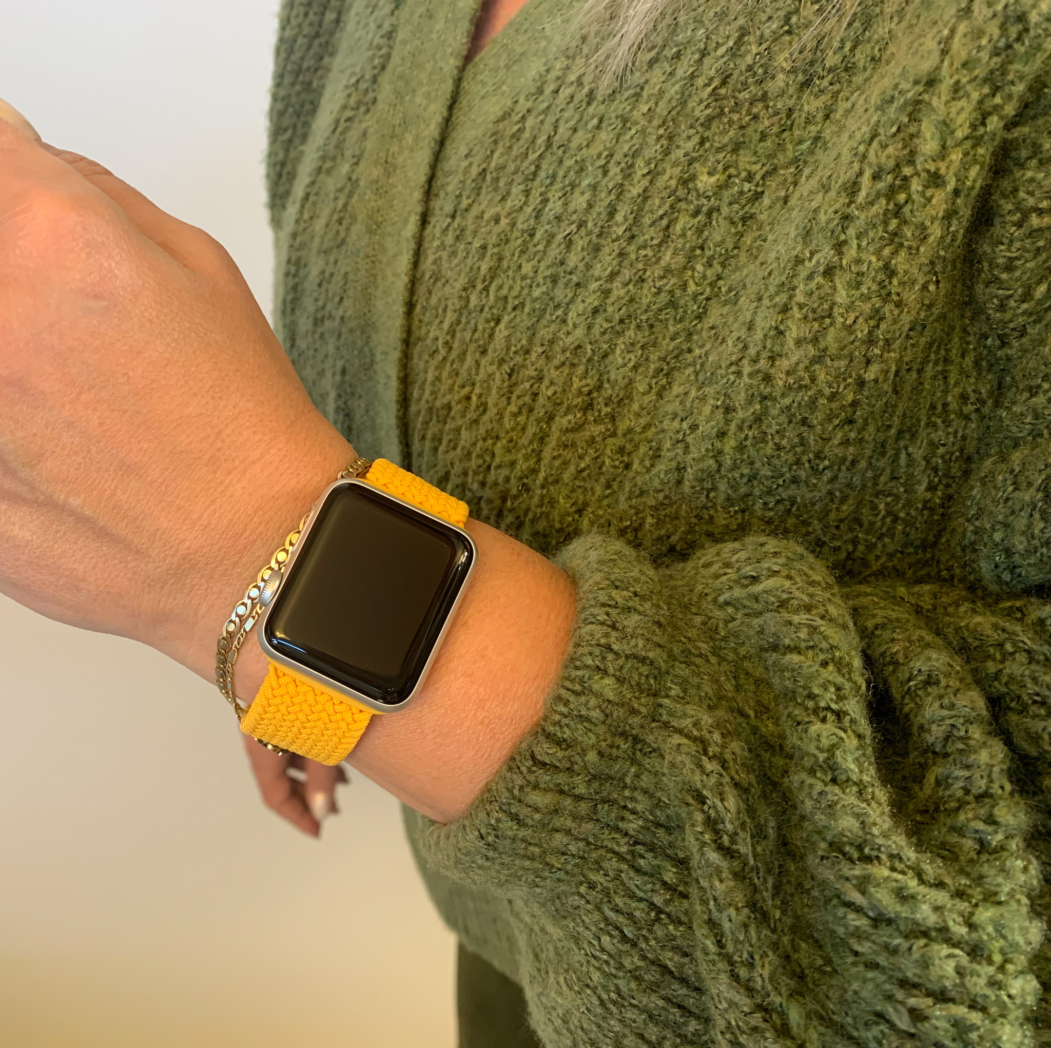 Apple Watch Nylon Braided Solo Loop Strap - Corn