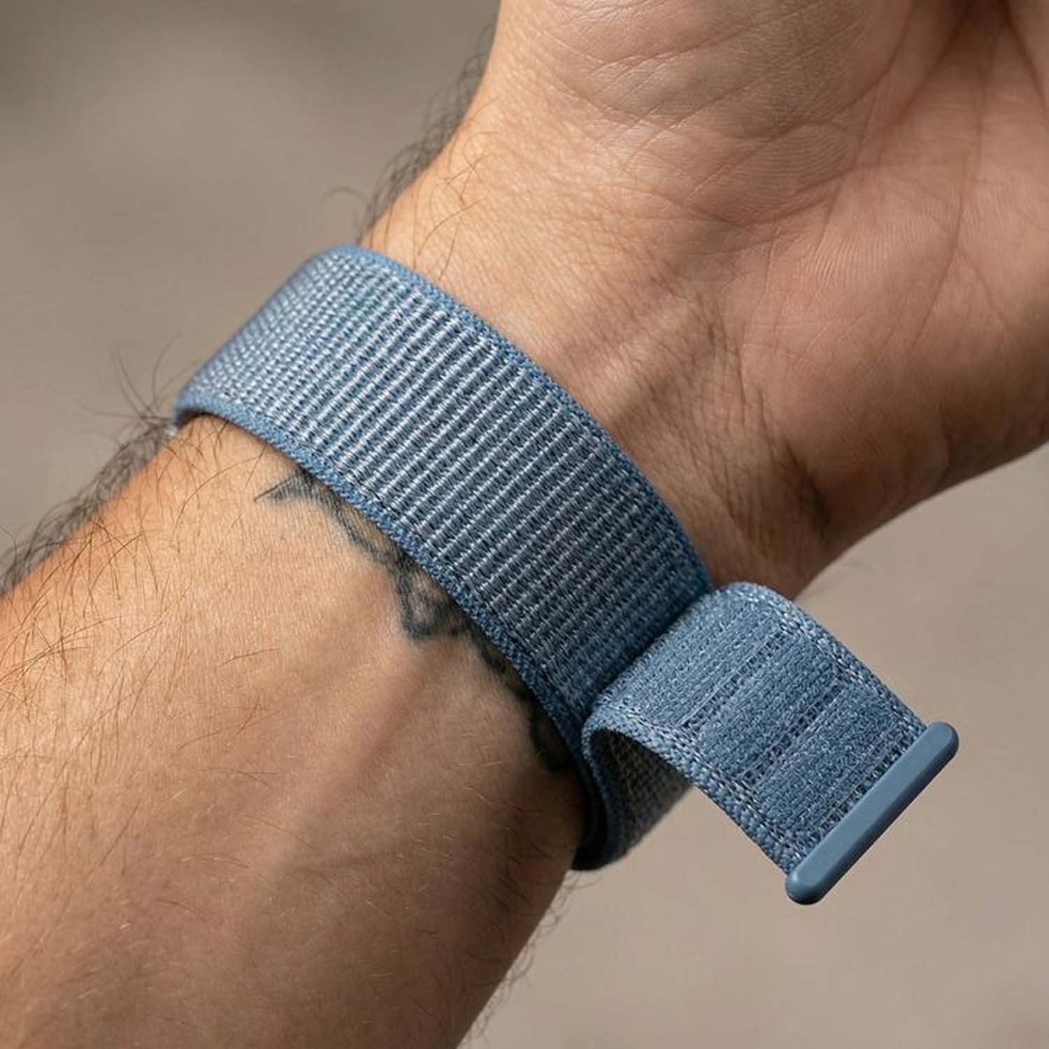 Apple Watch Nylon Sport Loop Strap - Cape Cod Blue