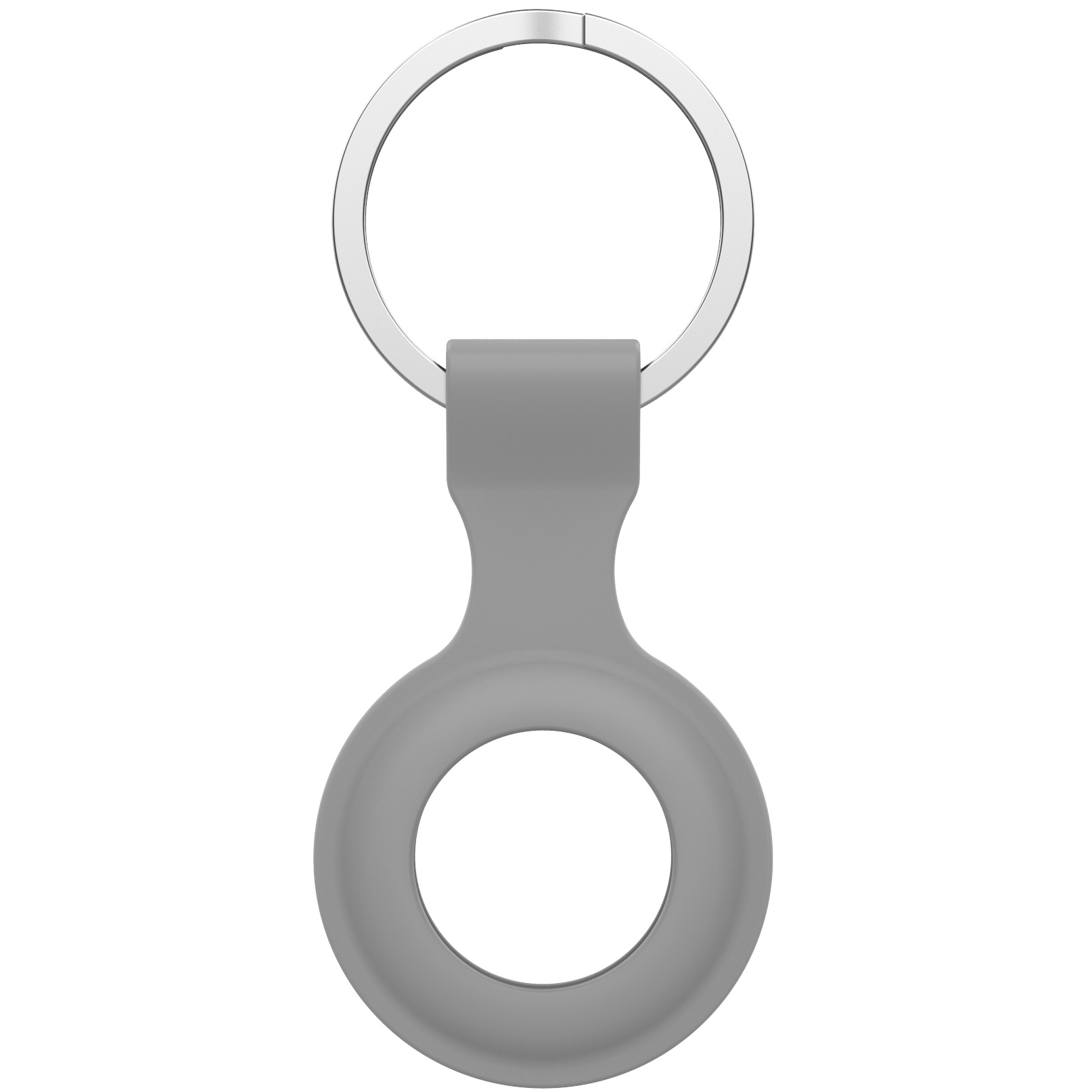 Airtag Silicone Ring Key Ring - Grey