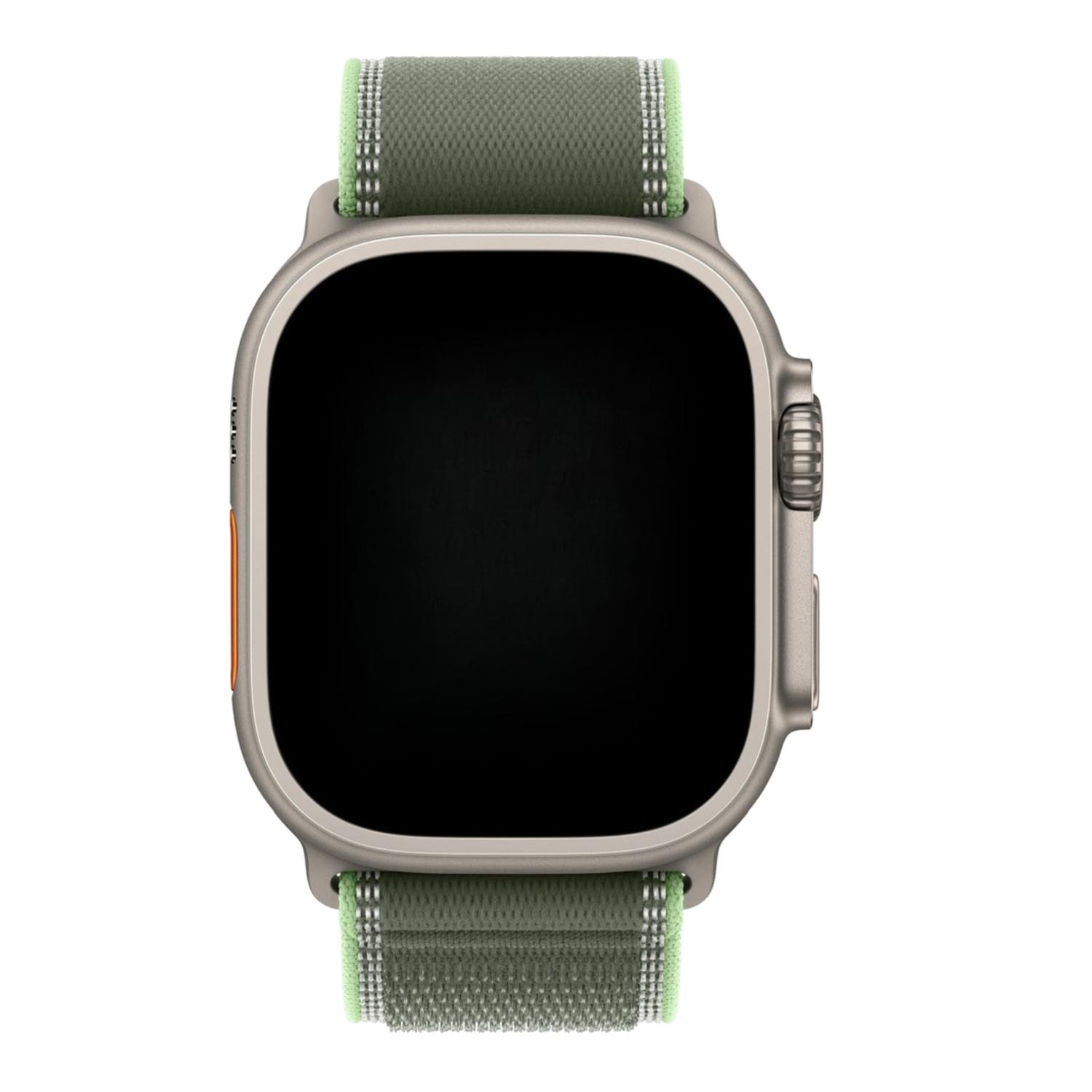 Apple Watch strap Trail - nylon - green neon - silver