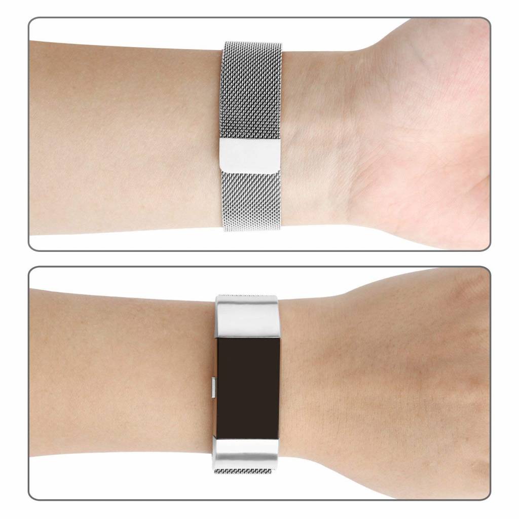 Fitbit Charge 2 Milanese Strap - Silver