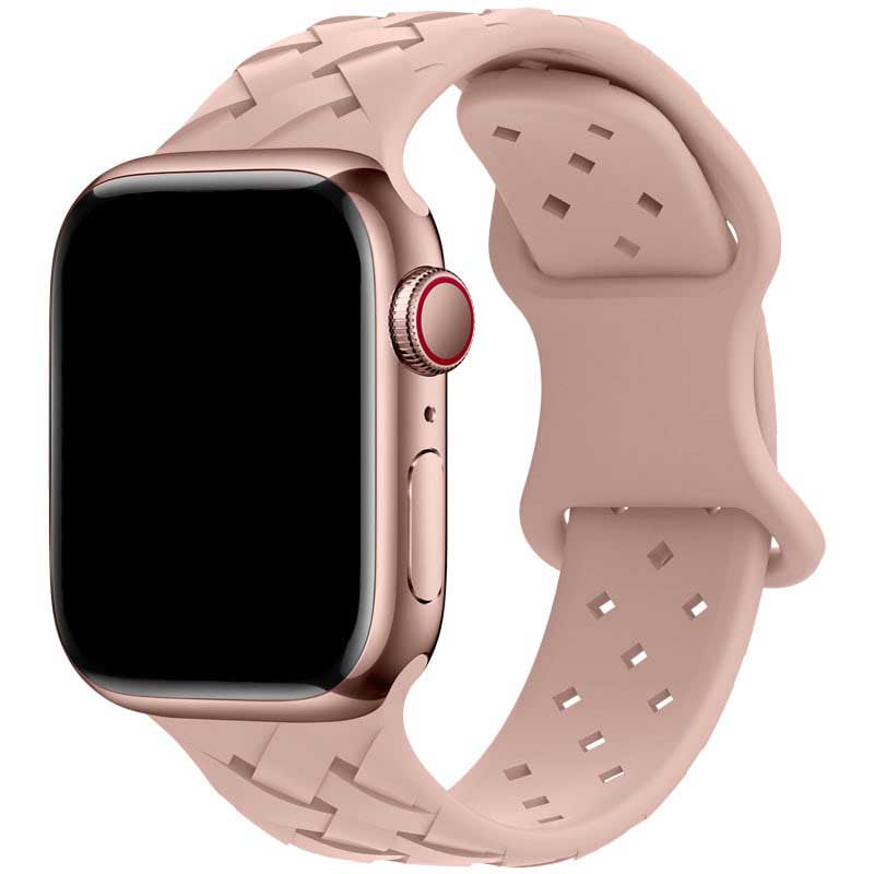Apple Watch Sport Braided Strap - Pink Sand