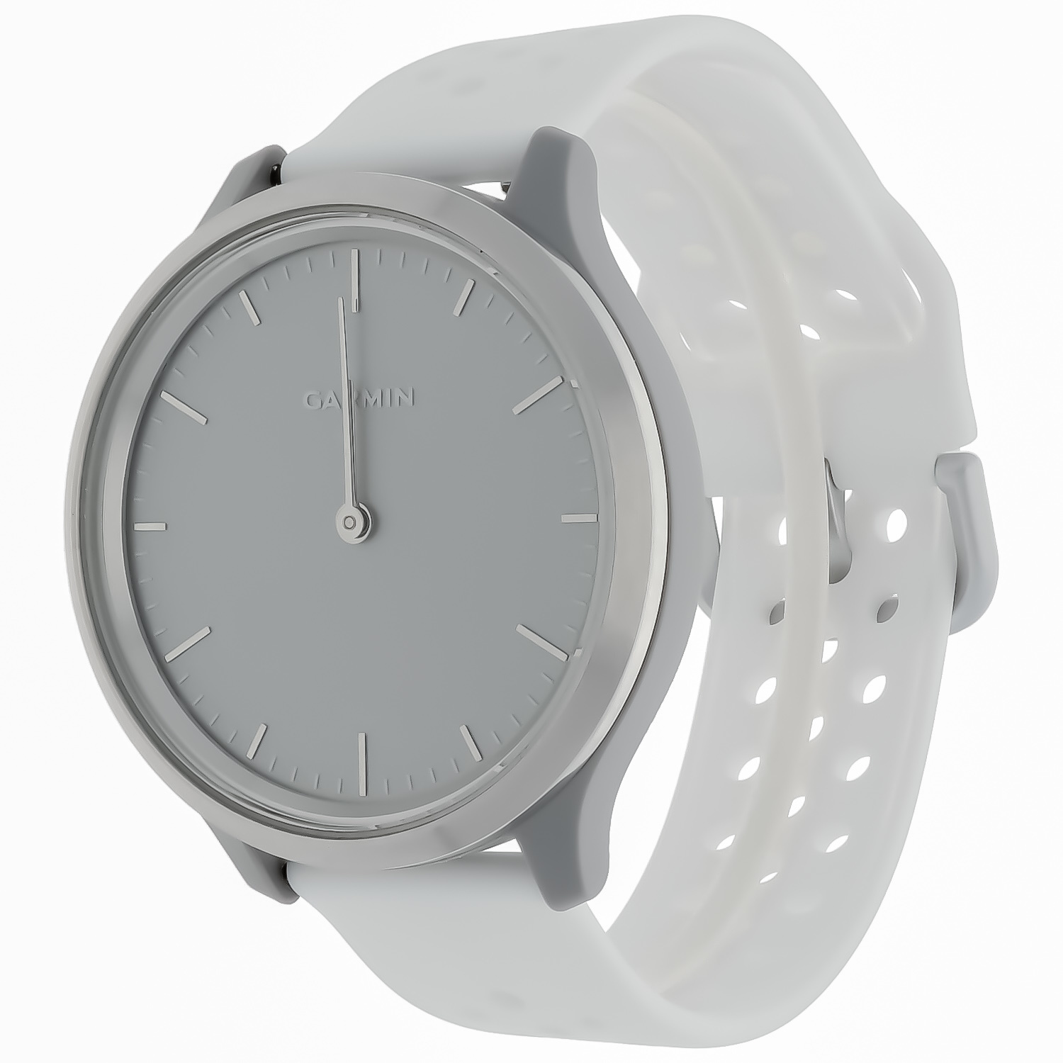 Garmin Vivoactive / Vivomove Sport Double Buckle Strap - White