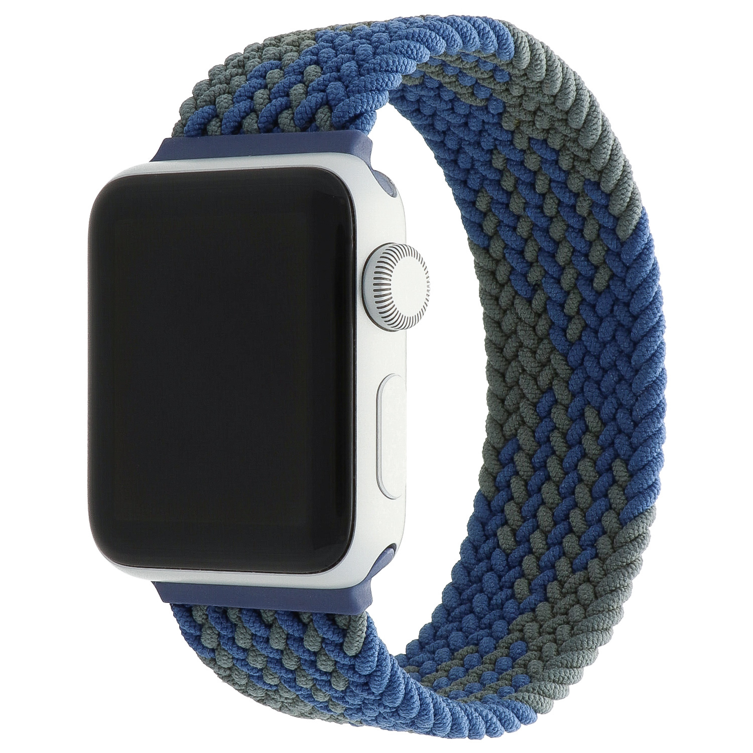 Apple Watch Nylon Braided Solo Loop Strap - Blue Green