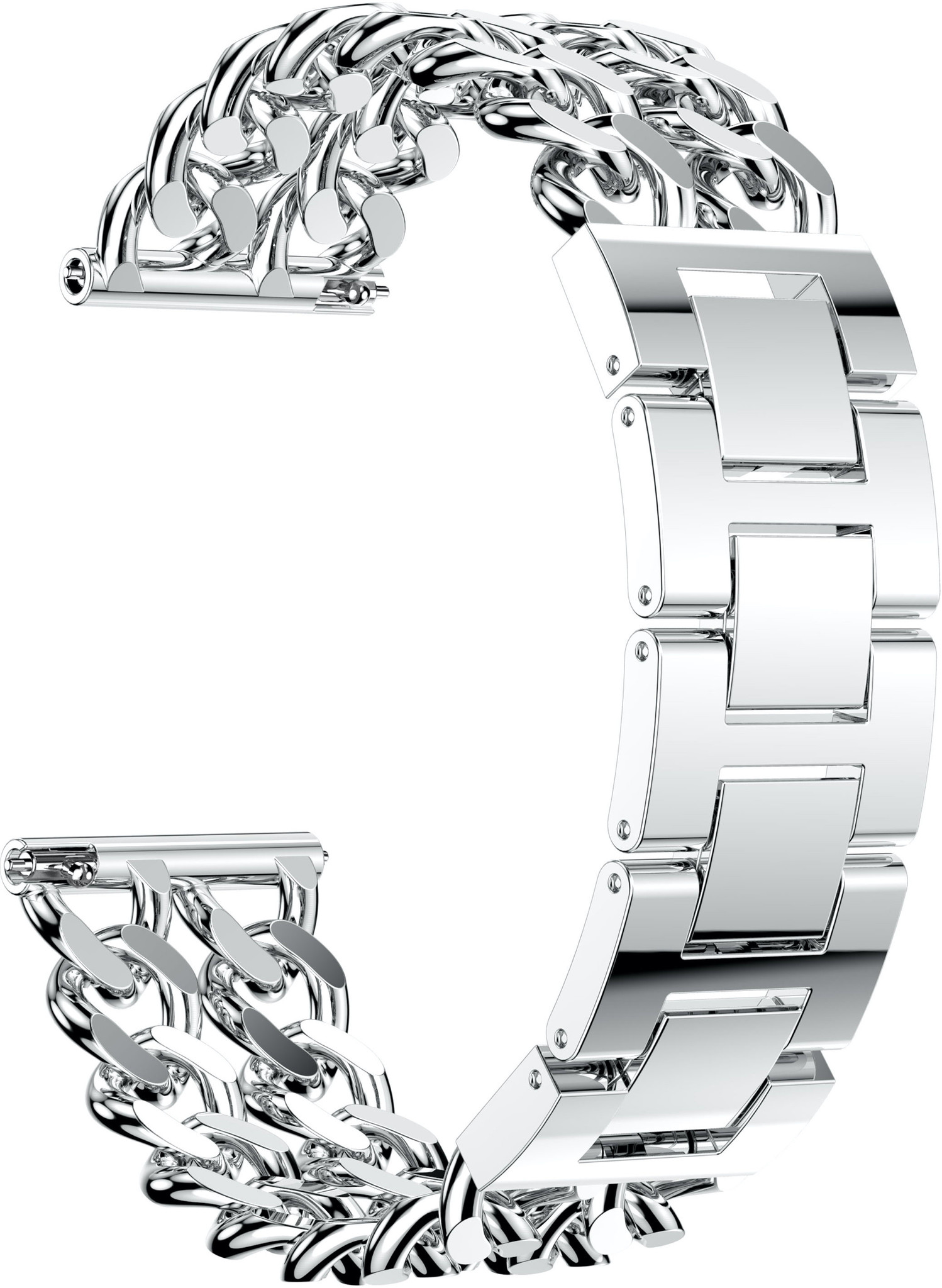 Samsung Galaxy Watch Cowboy Steel Link Strap - Silver