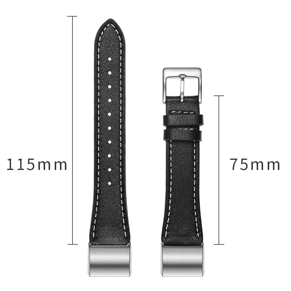Fitbit Charge 2 Premium Leather Strap - Black