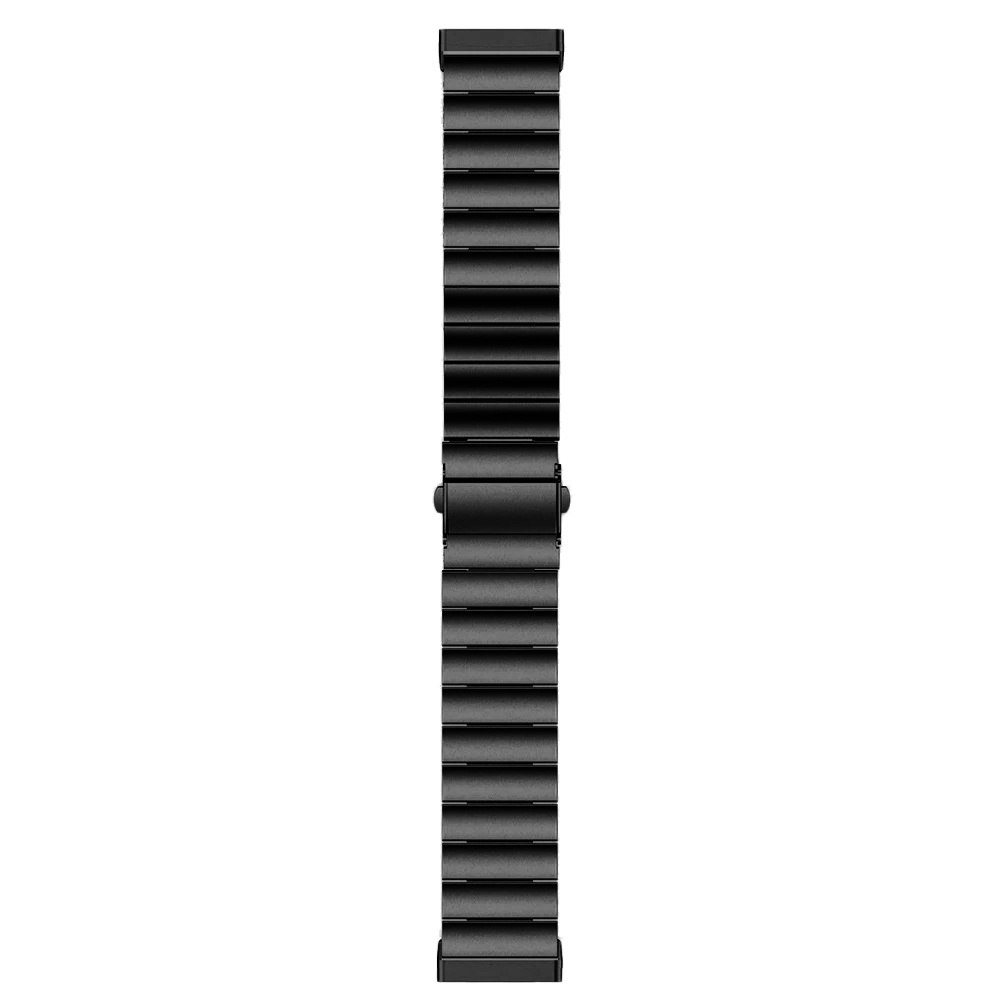Fitbit Versa 3 / Sense Steel Link Strap - Black