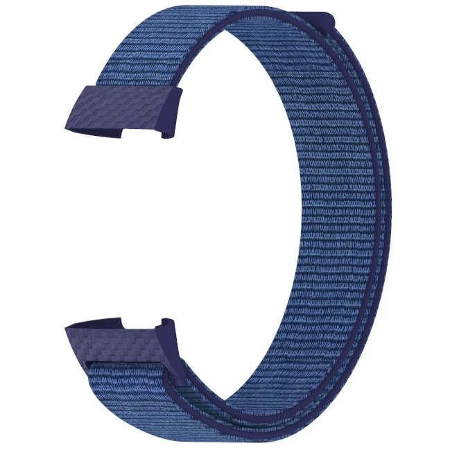 Fitbit Charge 3 &Amp; 4 Nylon Strap - Midnight Fog