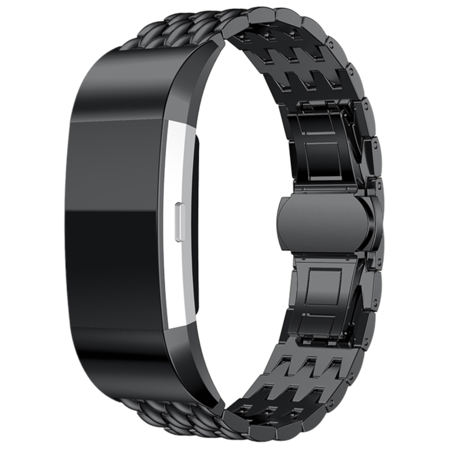 Fitbit Charge 2 Dragon Steel Link Strap - Black