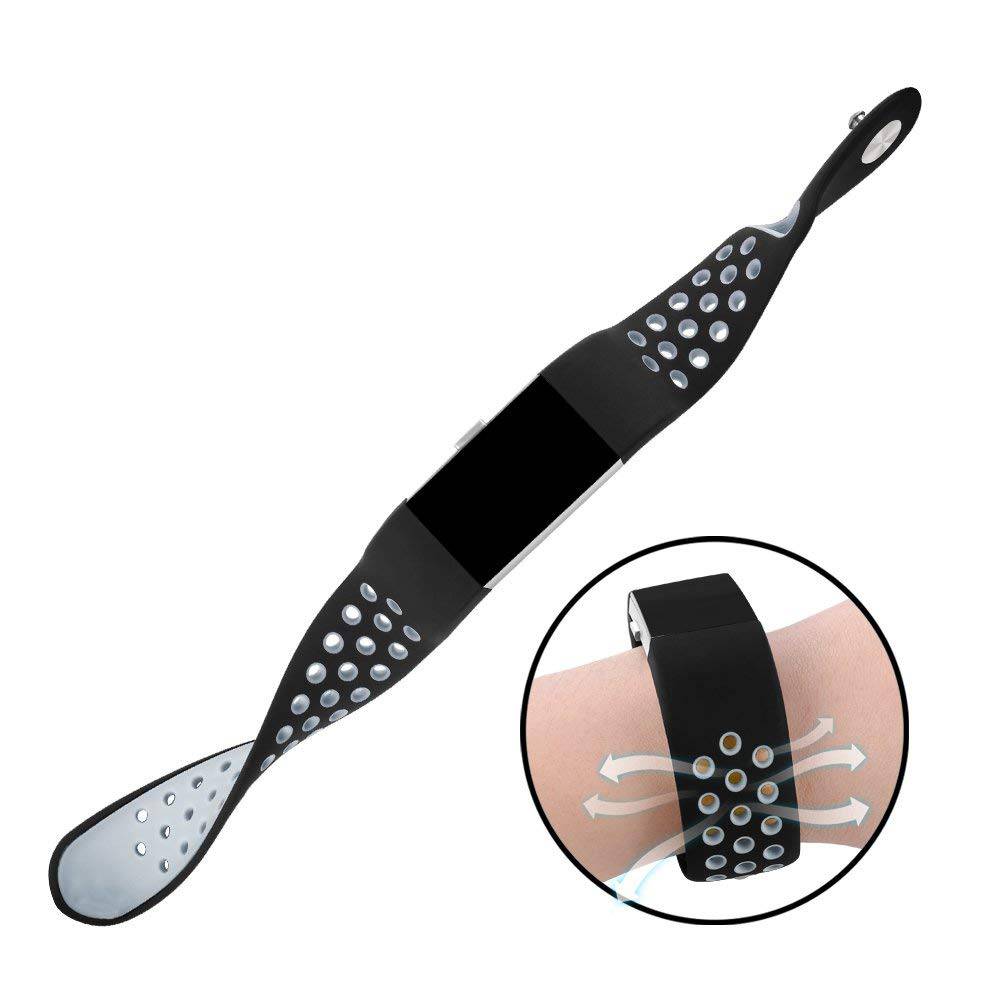 Fitbit Charge 2 Double Sport Strap - Black Grey