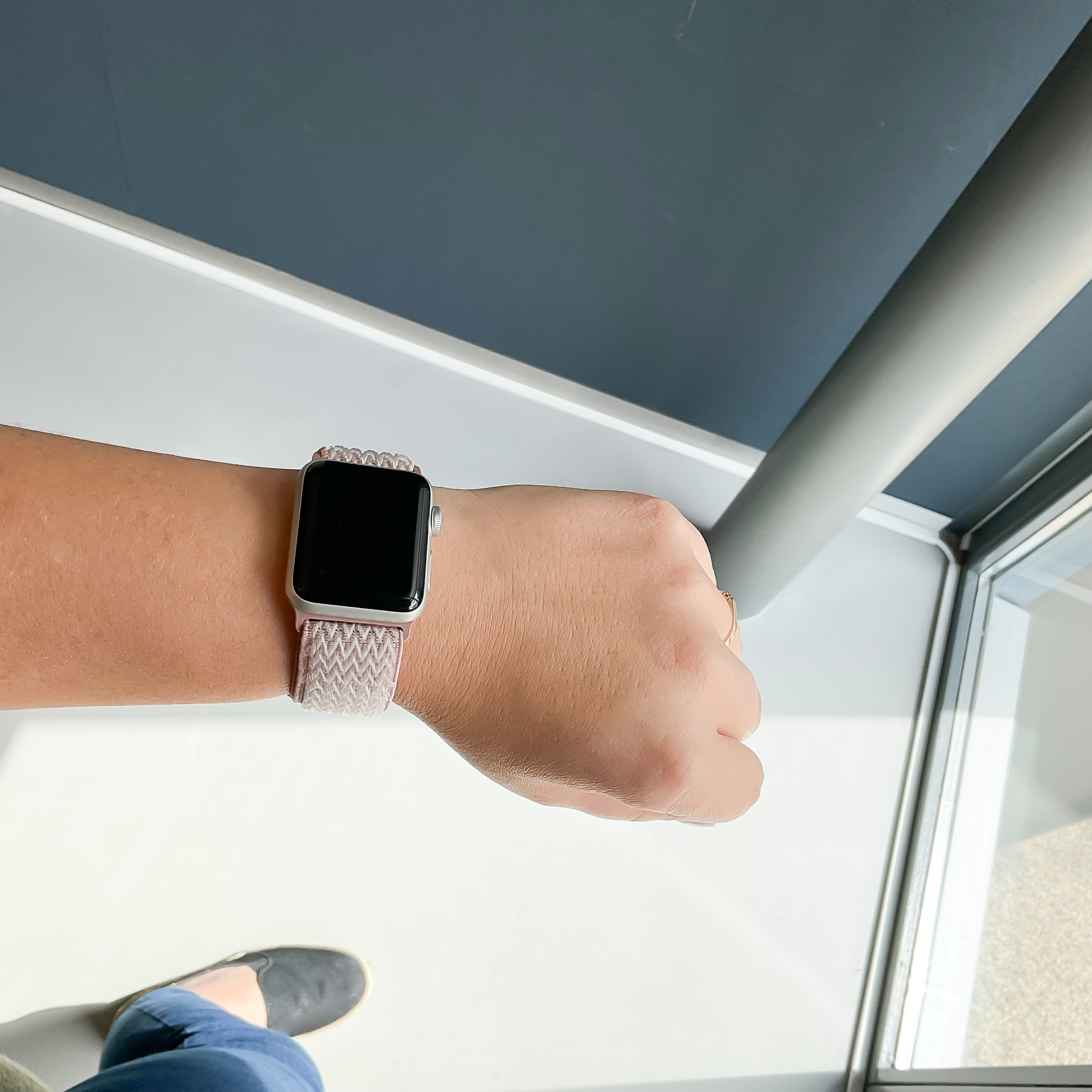 Apple Watch Nylon Woven Solo Strap - Powder Sand Apple Watch Nylon Woven Solo Strap - Powder Sand