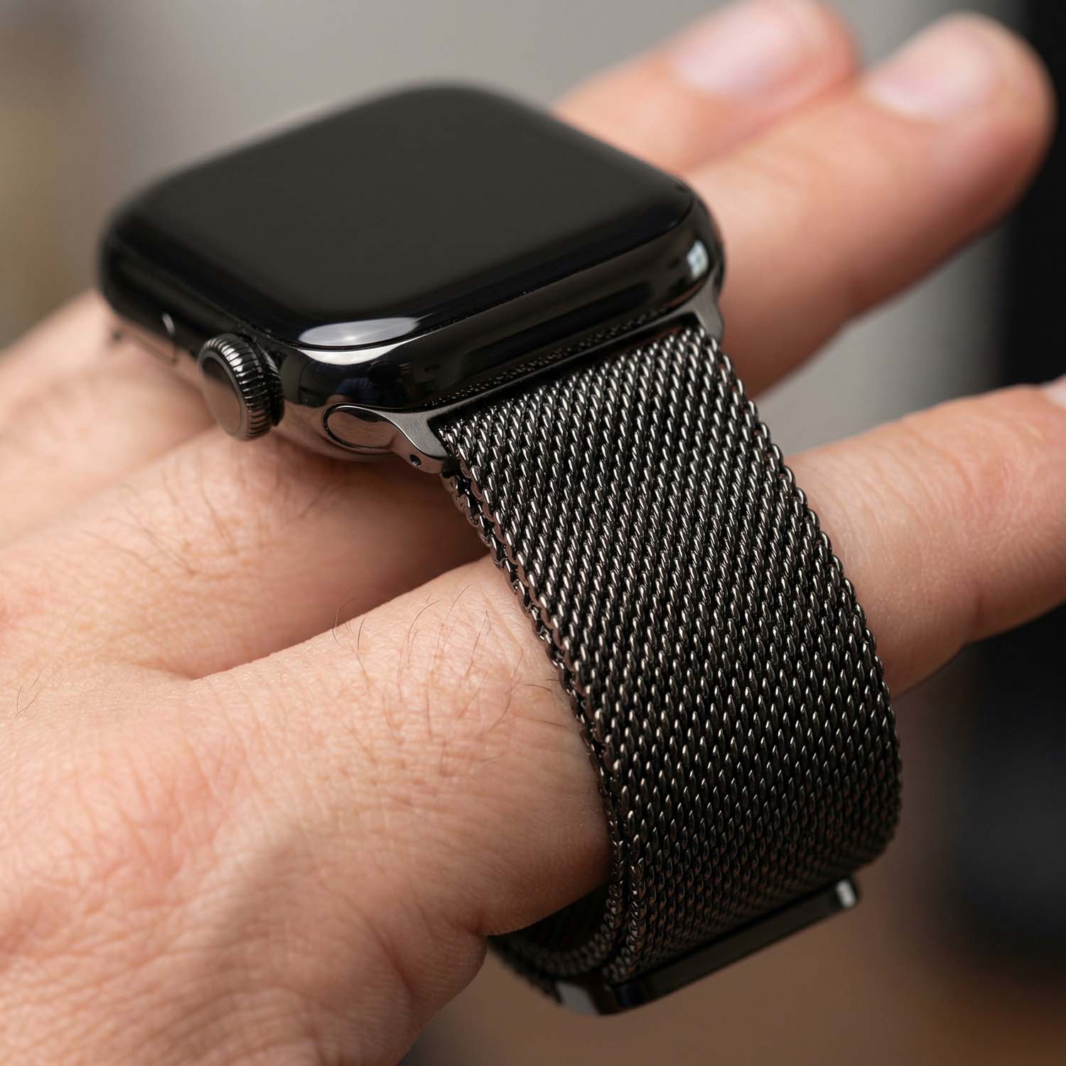 Apple Watch strap Fiore - milanese - slate