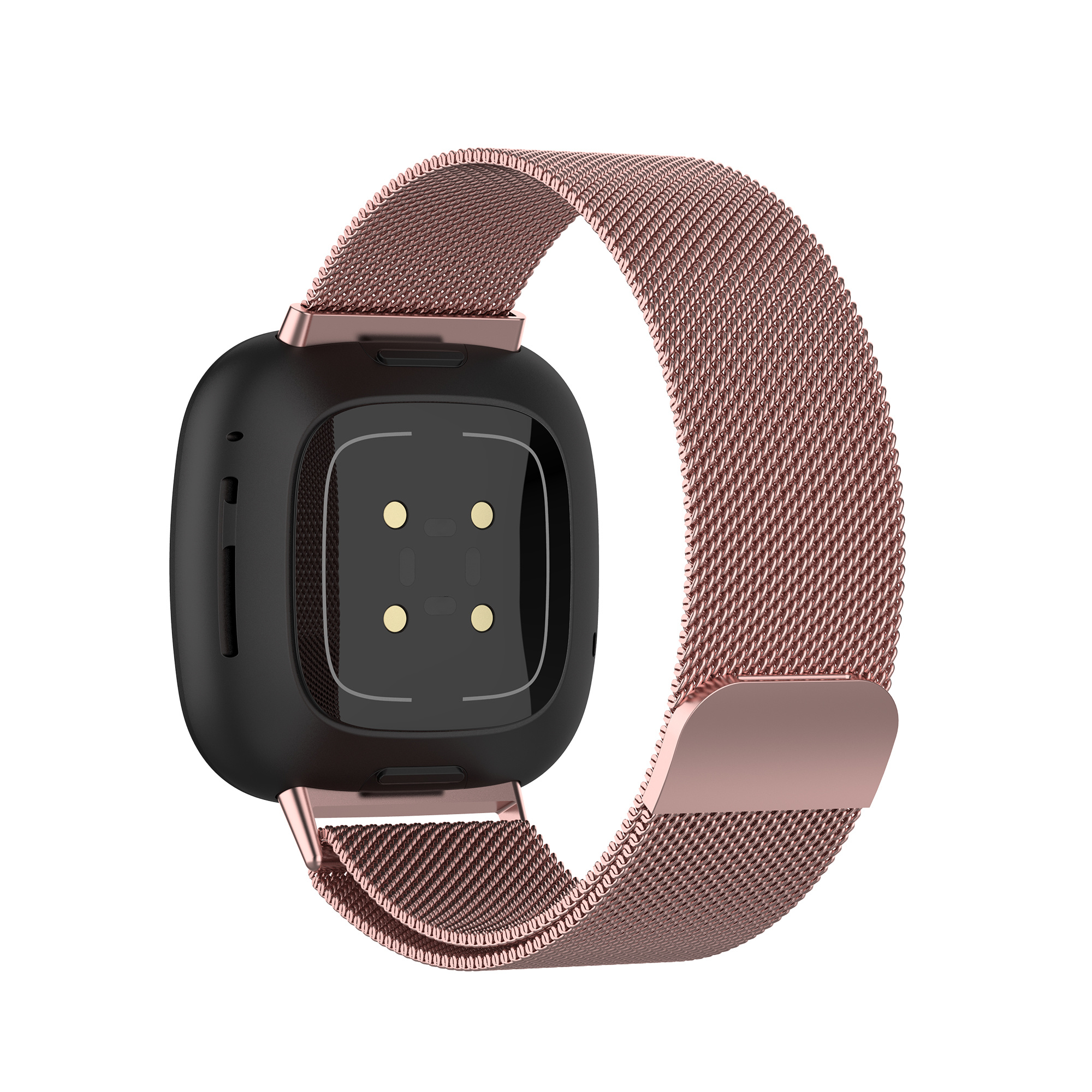 Fitbit Versa 3 / Sense Milanese Strap - Pink Red