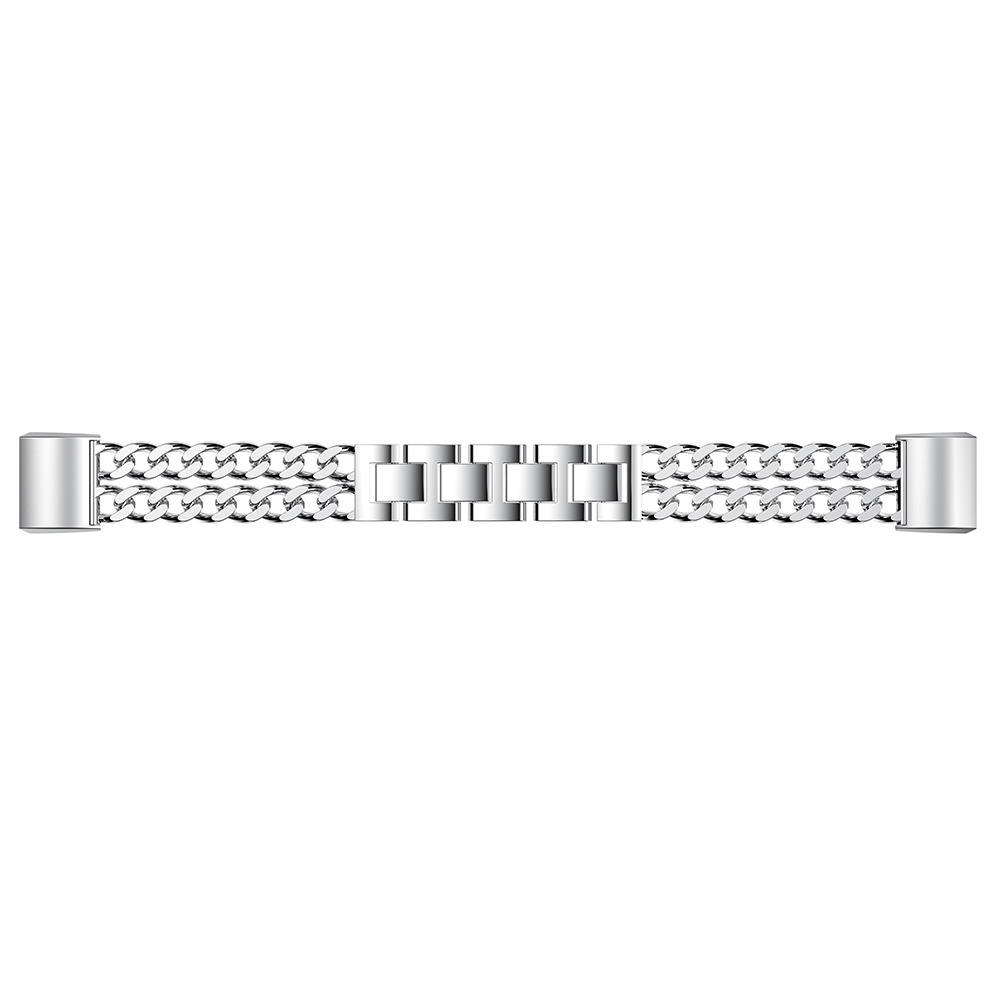 Fitbit Charge 3 &Amp; 4 Cowboy Steel Link Strap - Silver